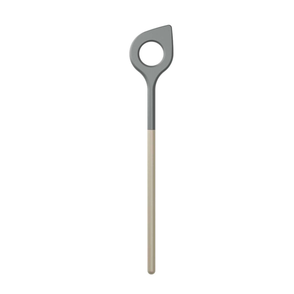 Rosti Kochlöffel mit Loch New Optima Humus, Küchenhelfer, Nylon, Braun, 31 cm, 32154