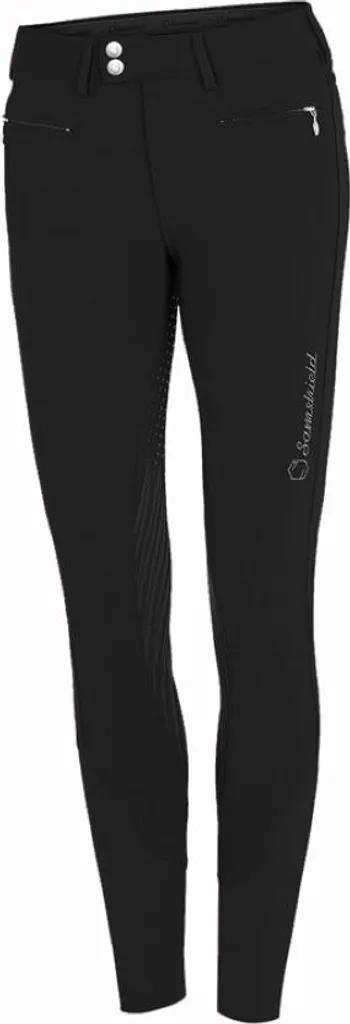 Samshield Diane Culotte d'Équitation Full Grip Noir Haute Densité - 4