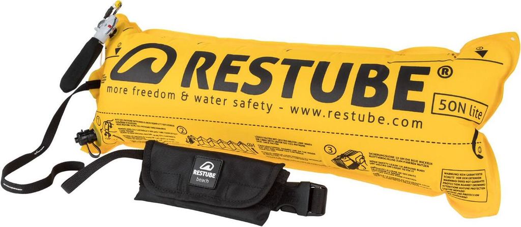 RESTUBE beach Sicherheitsboje Boje ca.14x8x3 inkl. Tasche Produktbild 