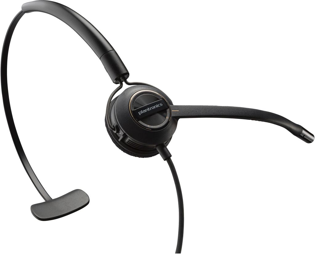 Poly EncorePro 540 - EncorePro 500 series - Headset - On-Ear - konvertierbar - kabelgebunden - Quick Disconnect - Schwarz - für Skype für Untern...