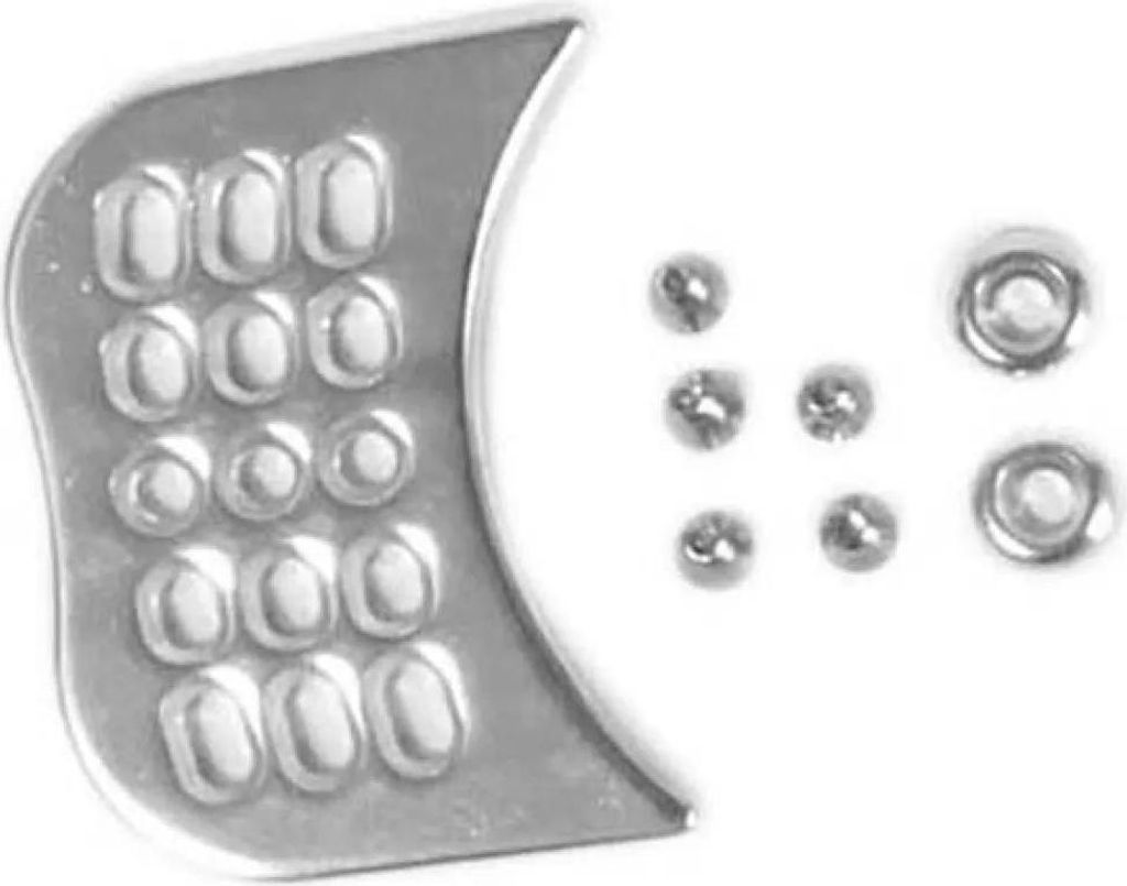 Jobe Aluminium Ski Rear Plate Schraubensatz Silber Silber One Size