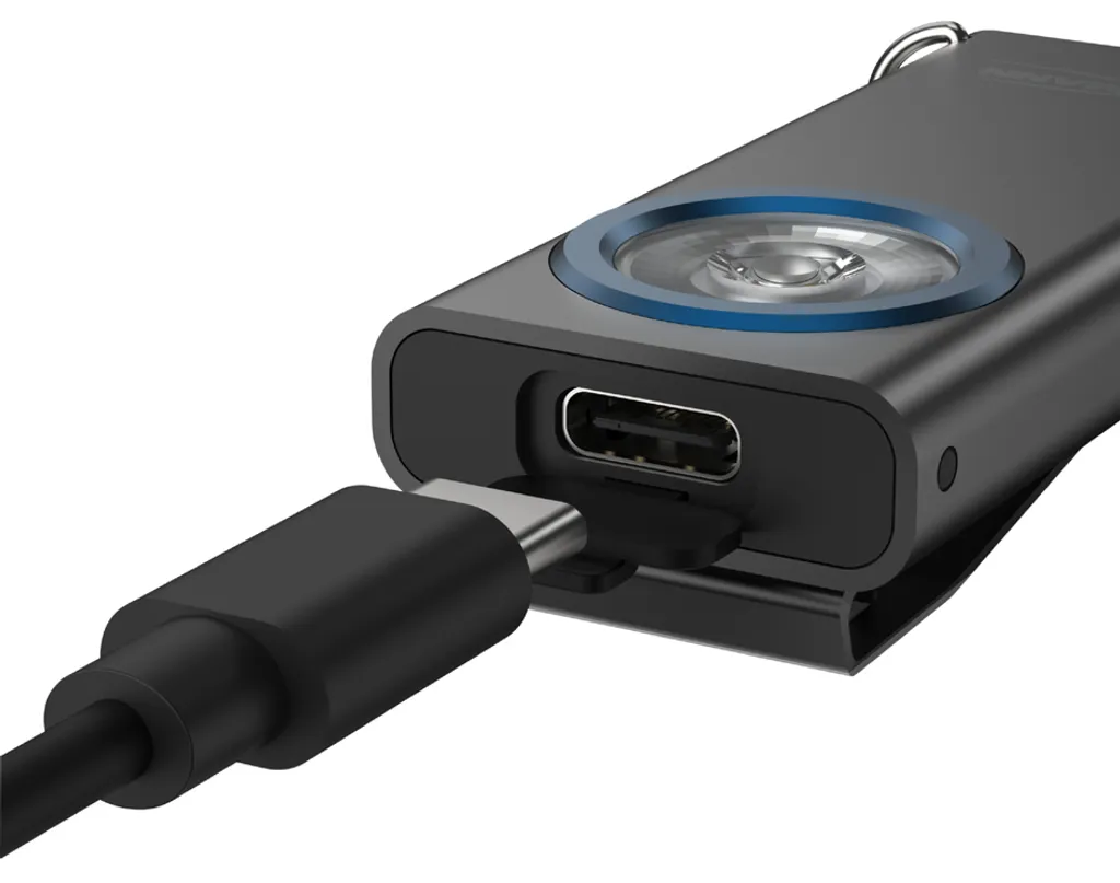 Ansmann ML400R Lampe LED Rechargeable USB avec Boîtier Métal Noir - 7