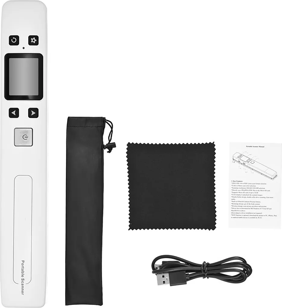 Scanner A4 portable Wifi pour livres et documents pro avec écran LCD