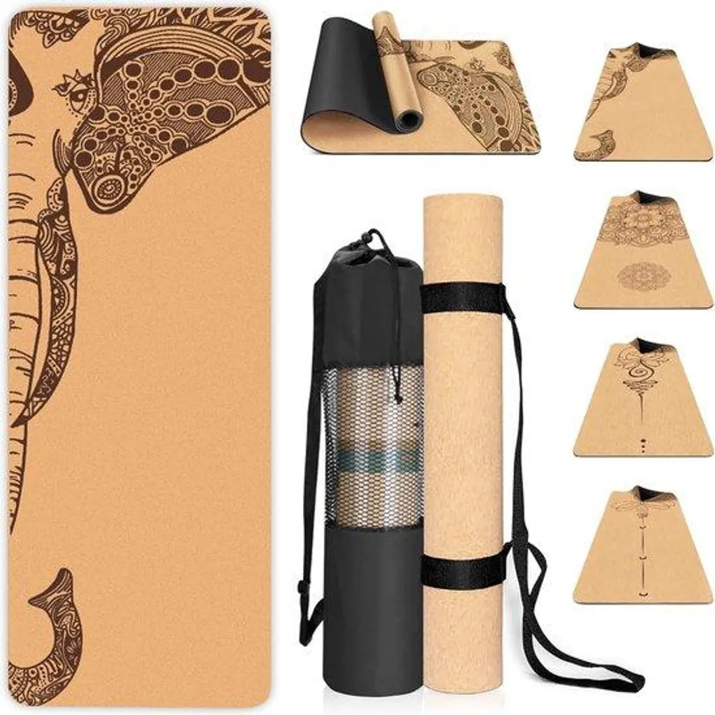 Tapis de yoga sans produits toxiques en liège naturel - Stop aux glissades
