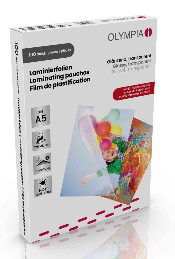 100 láminas laminadoras A5, 154 x 216 mm, 2 unidades por Imagen del producto 