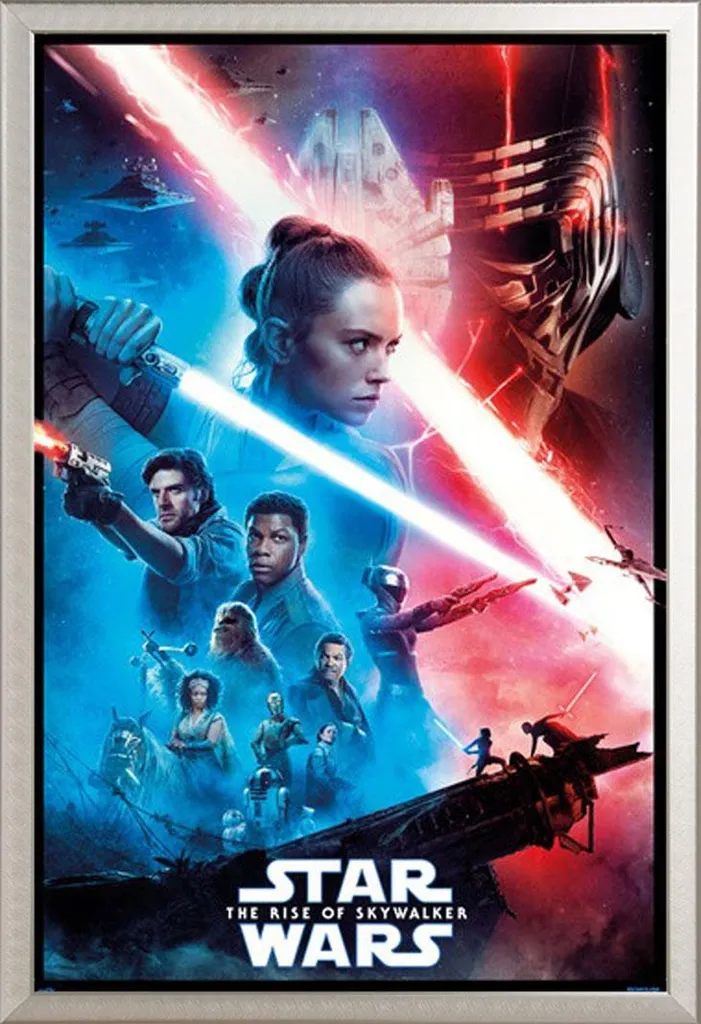 Maxi Poster Star Wars Episodio 9 Incorniciato Alluminio Shinsuke