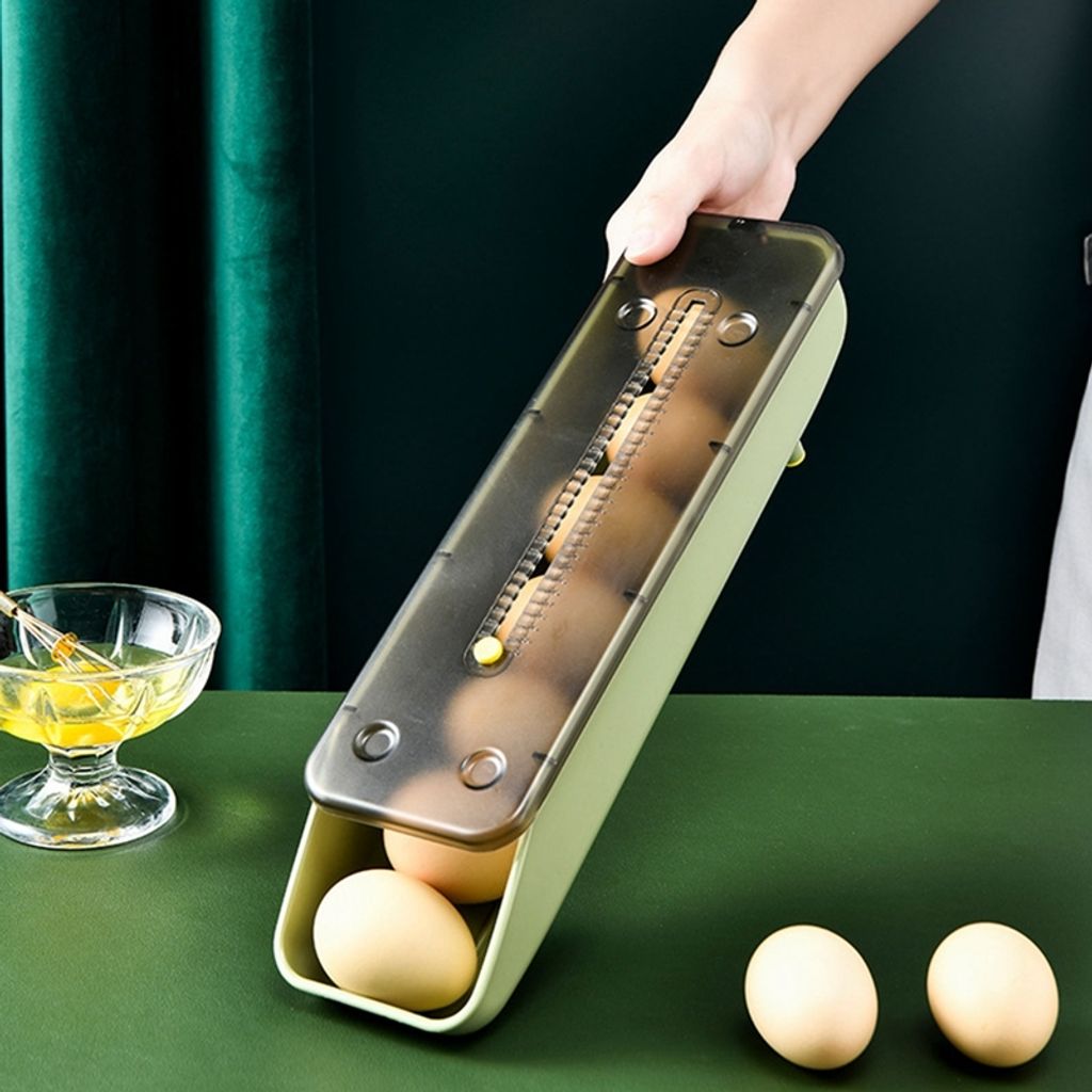 Rollender Eierhalter Für Kühlschrank - 3-stöckig Für 17 Eier Automatisch