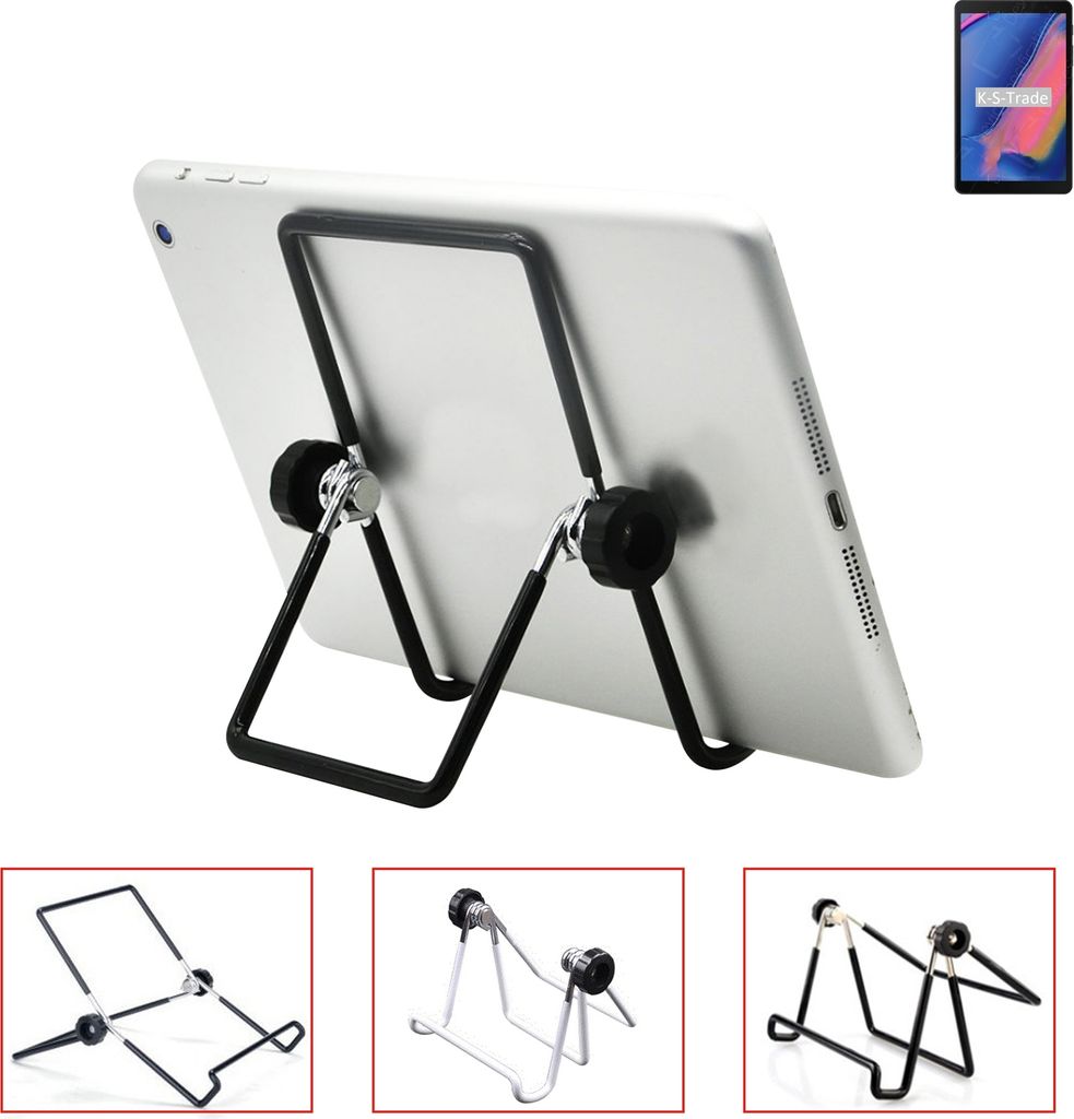 K-S-Trade Tablet-Ständer Tablet-Halterung Tablet-Aufsteller kompatibel mit Samsung Galaxy Tab A 8.0 with S Pen faltbarer Tischständer Tablet