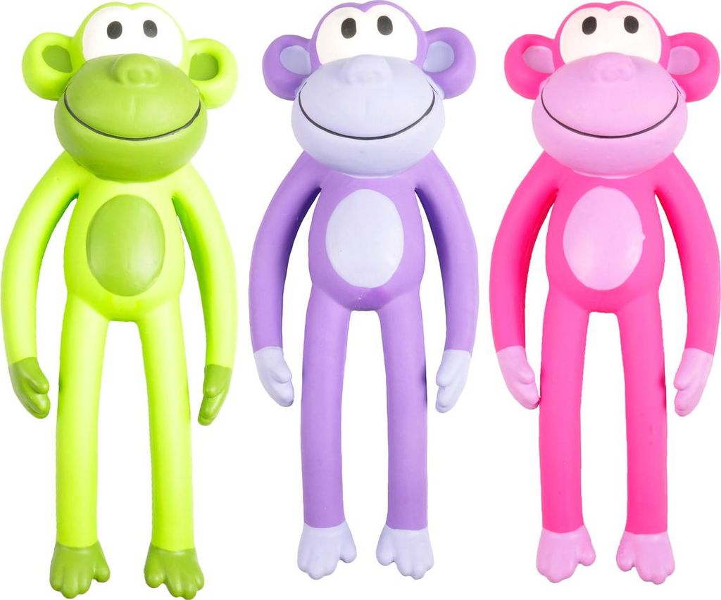 Flamingo Hundespielzeug Latex Affe, Maße: 25 cm