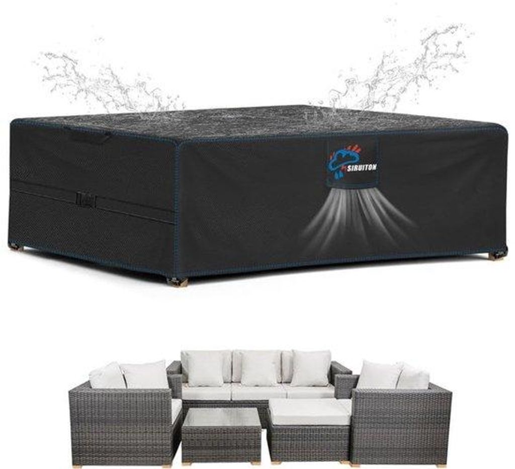 Oxford-Tuinhütte 180x120x74cm, robust und witterungsbeständig, mit Ventilationslöchern, 420D-Stoff, UV-beständig