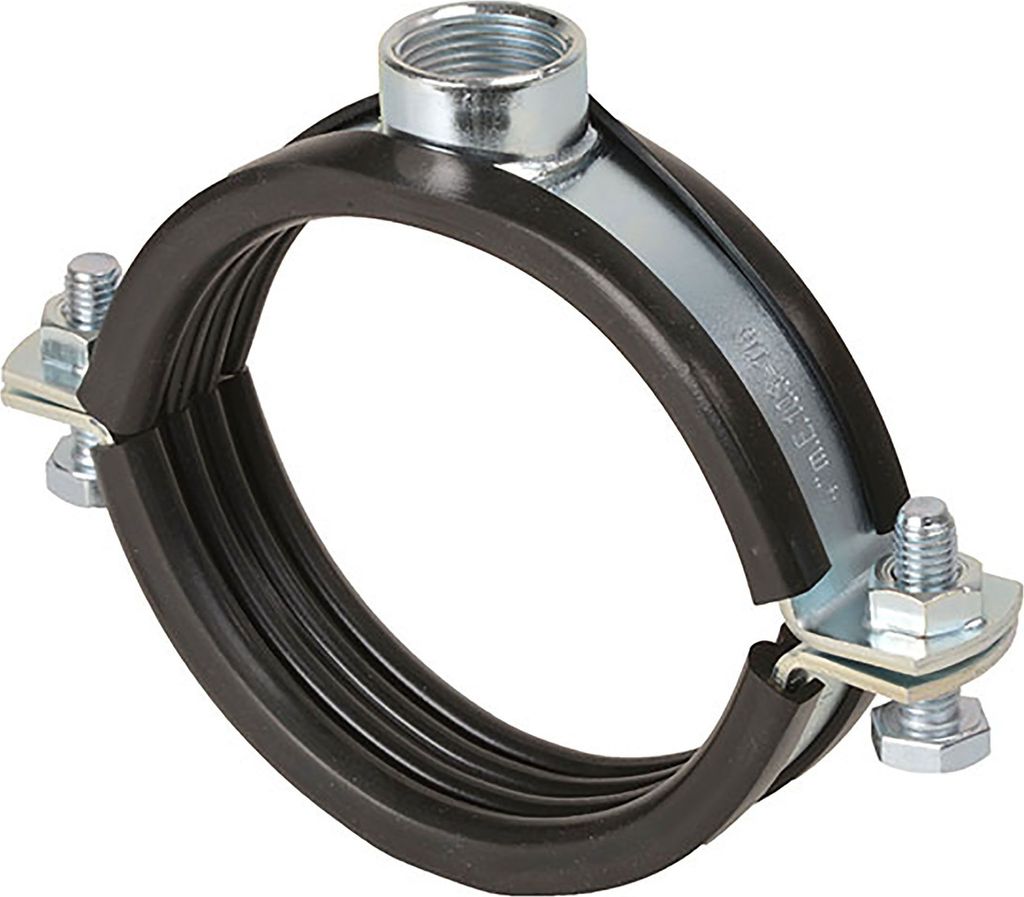 5 Stück - Schraubrohrschelle Heavy R1/2" 26-30mm (3/4") verzinkt mit Einlage : 1/2 Zoll : 26-30 mm Anschlussgewinde: 1/2 Zoll Größe: 26-30 mm