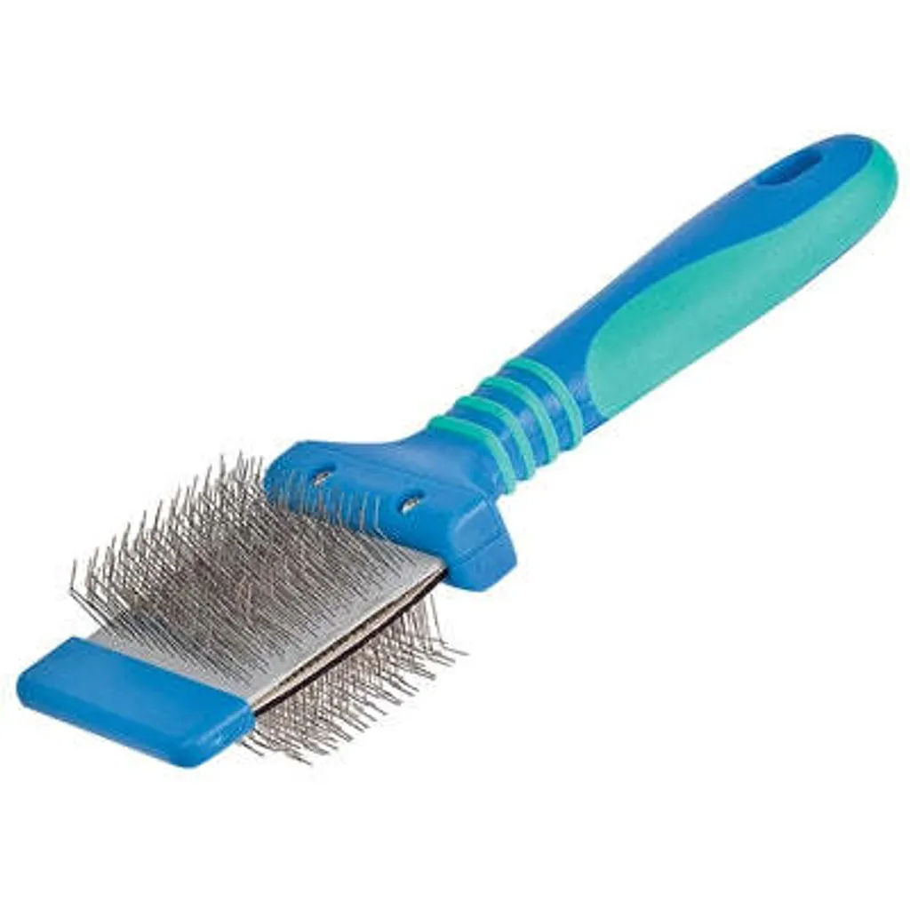 Migliore Spazzola Cani Pelo Lungo Vivog Blu Flessibile Bifacciale