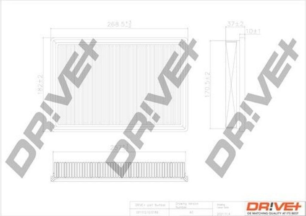 Dr!ve+ DP1110.10.0189 - OE 55557184 Luftfilter für Corsa D (S07)