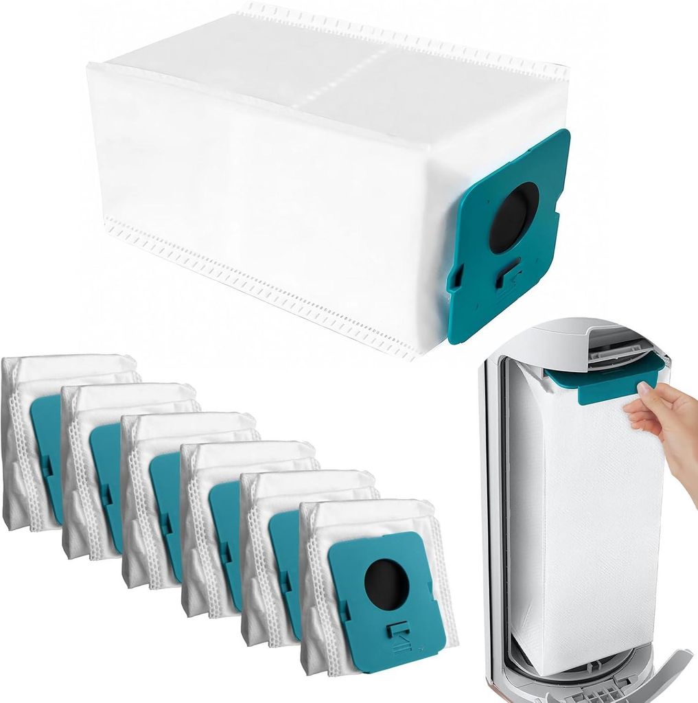 Beutel für Samsung Staubsauger 12 Stück Staubbeutel für Samsung Bespoke Jet VCA-ADB95 Handstaubsauger Clean Station