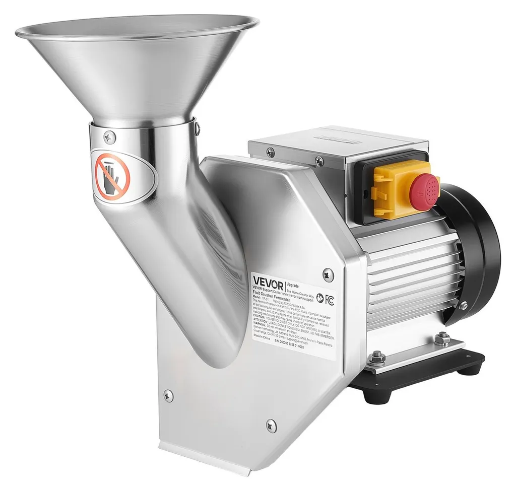 Broyeur électrique pour cidre et jus maison, traite 60 kg de fruits/h
