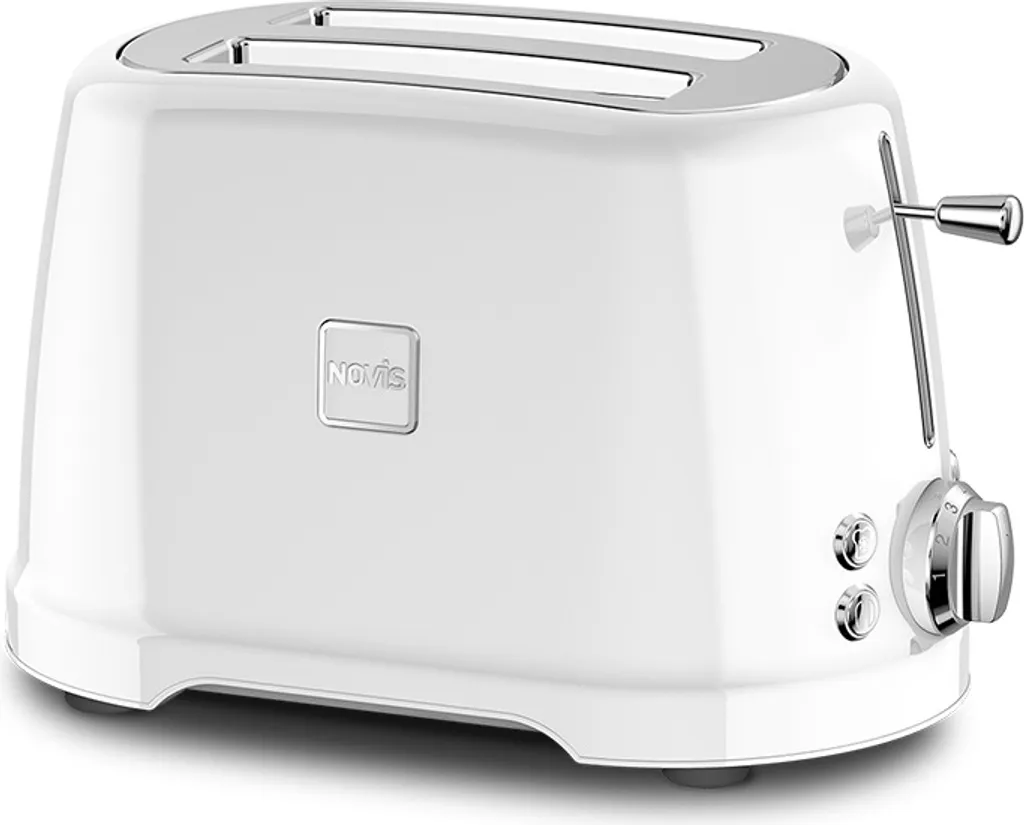 Grille-pain Novis T2 Blanc pour Petit-Déjeuner Familial et Brunchs