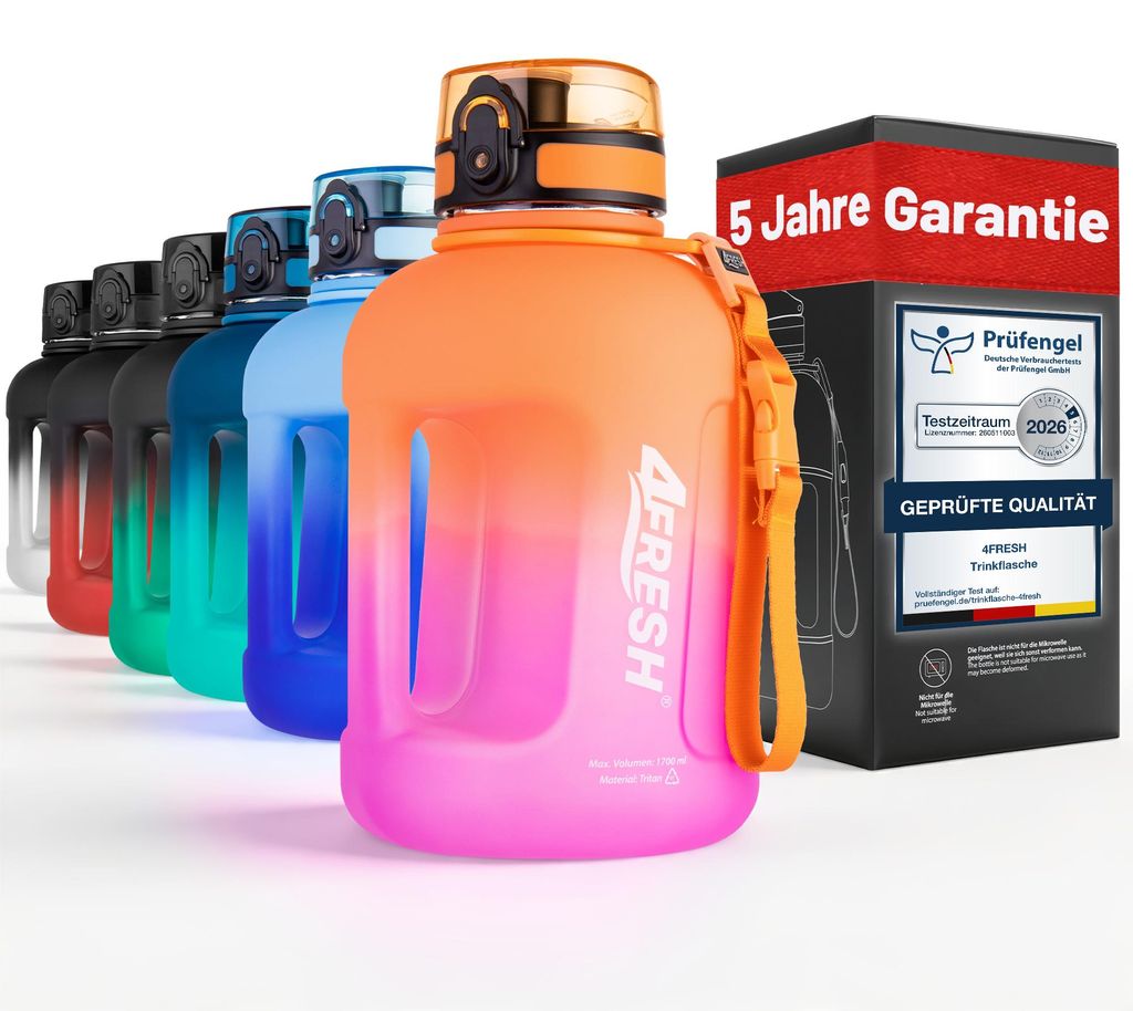 4FRESH drinkfles van 1700 ml, gemaakt van Tritan – Productafbeelding 