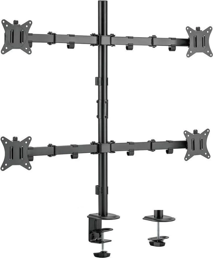Support Ecran Ergonomique contre Mal de Dos - Fixation Bureau 9kg