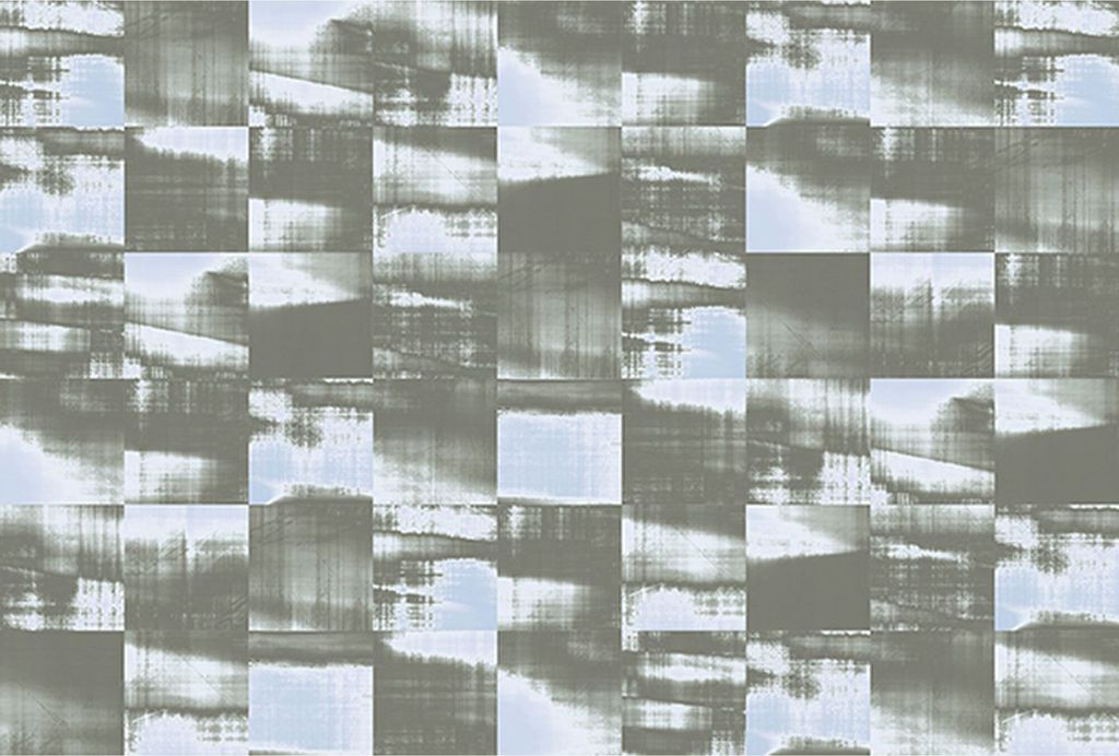Tadessi Fototapete | Abstrakt | 4.00 m x 2.70 m | Blau | Grün | Wandbild | Digitaldruck