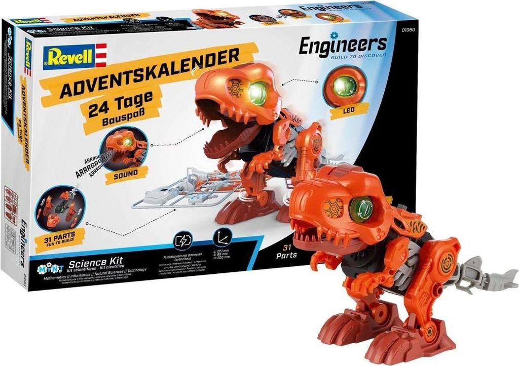 Revell Engineers Adventskalender Electric T-Rex Produktbild 