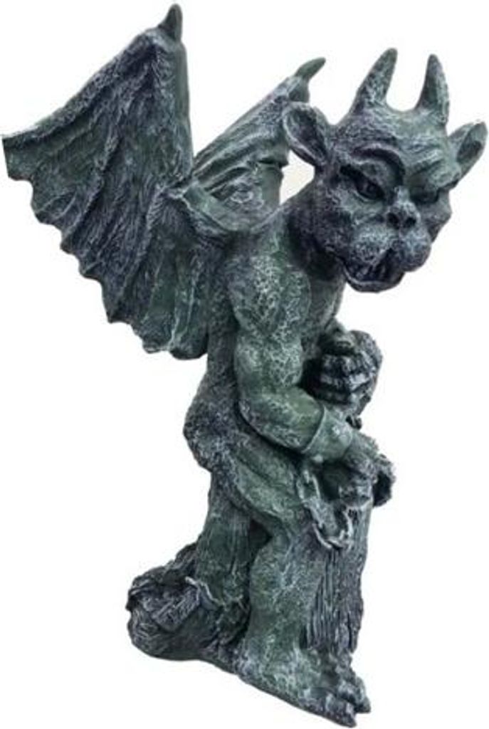 Deko Figur Statue Skulptur 50 cm FIguren Statuen Skulpturen Neu Drachen Troll G7