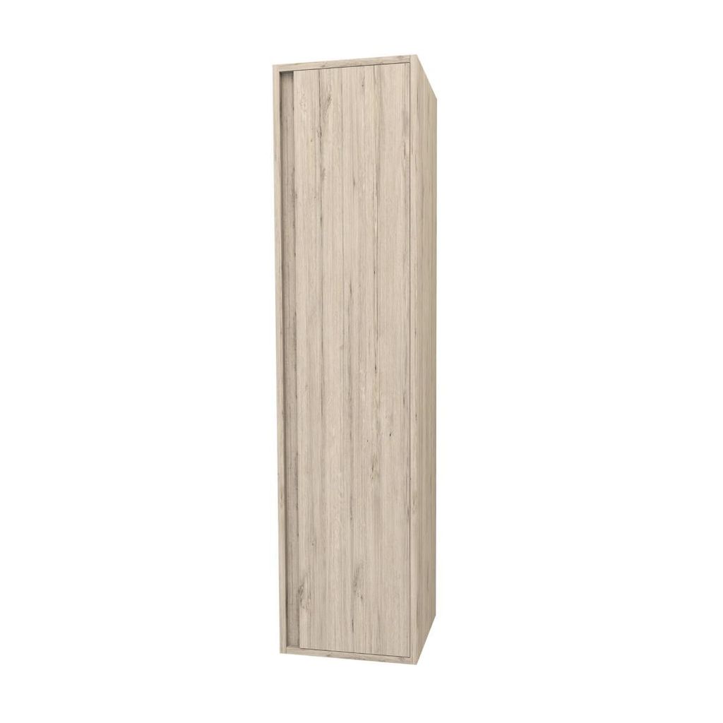 BELVIT ARONA Hochschrank Badmöbel MDF Softclose 160cm helles Holz Badezimmerschrank hängend