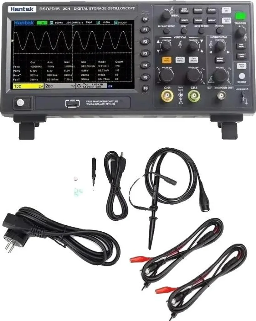 Oscilloscope Numérique de Table DSO2D15 150MHz pour Labo Électronique