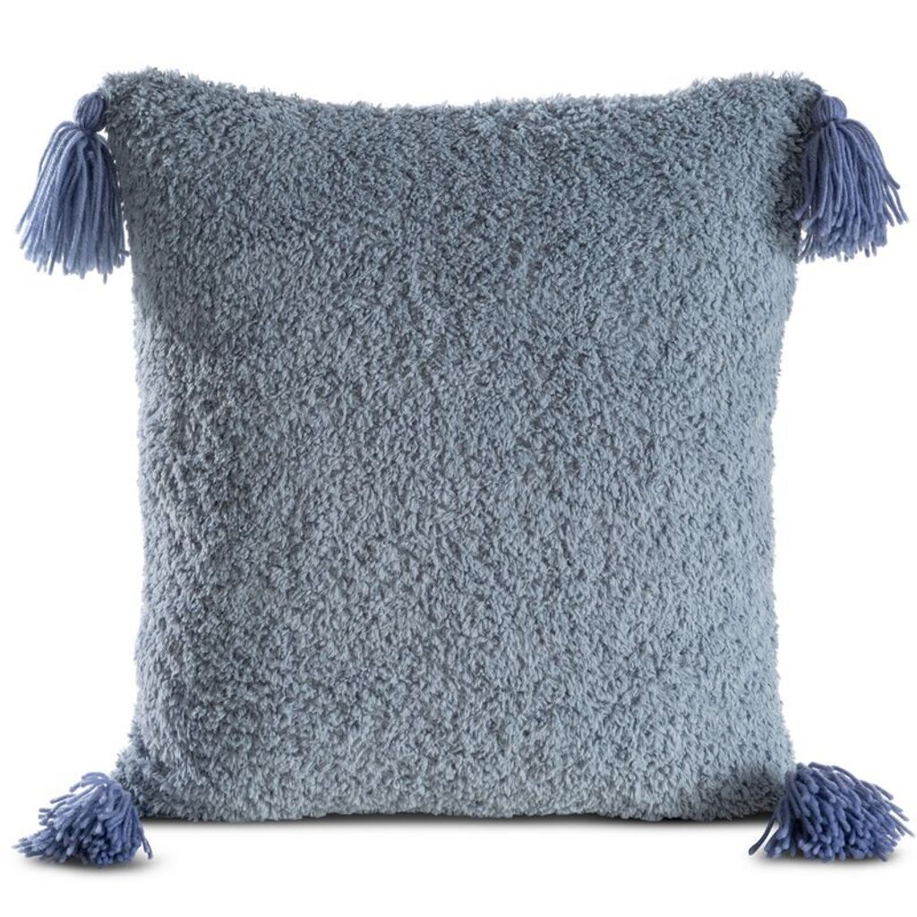 Eurofirany Kissenbezug Flauschig blau 45 cm x 45 cm