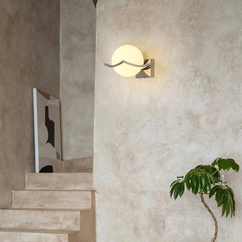 Applique Murale Sphérique en Fer Durable - Éclairage LED E27 sans Pose - 8