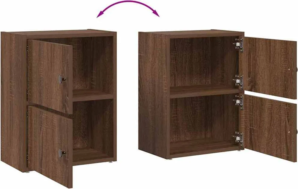 SYFAX™ Libreria Rovere Marrone 40x24x52 cm in Legno Multistrato - 7