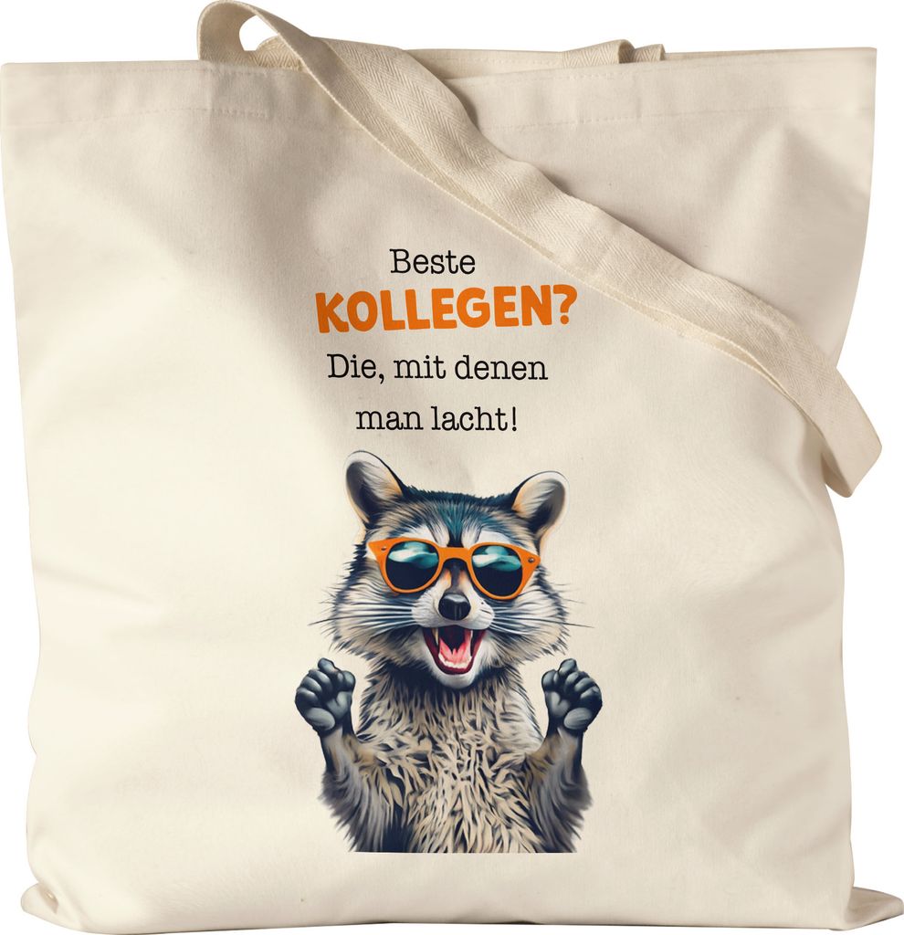 Beste Kollegen? Die mit denen man lacht Jutebeutel Abschied Produktbild 