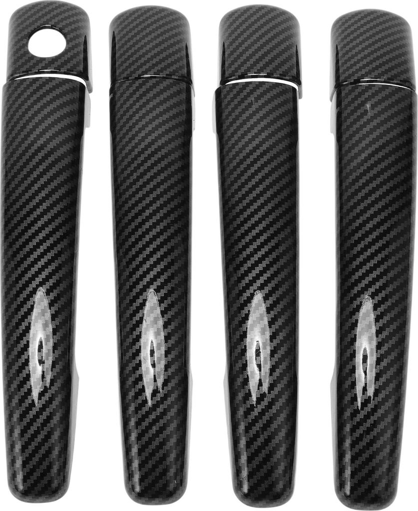Autotürgriffabdeckung, Seitentürgriffabdeckung für Chevy Malibu 2013-2015 ABS Carbonfaser-Muster Schwarz, 1 Satz