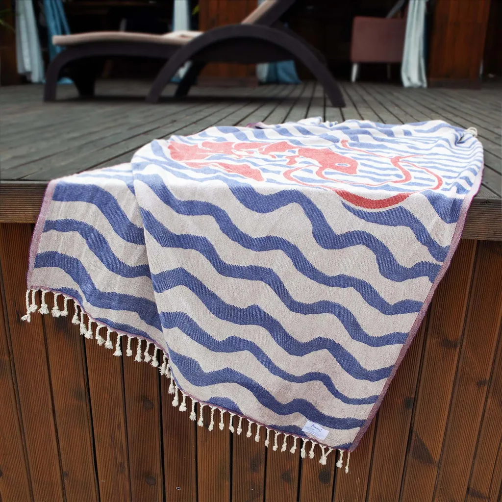 Drap de bain 100 % coton Anemoss sans microfibre à séchage rapide
