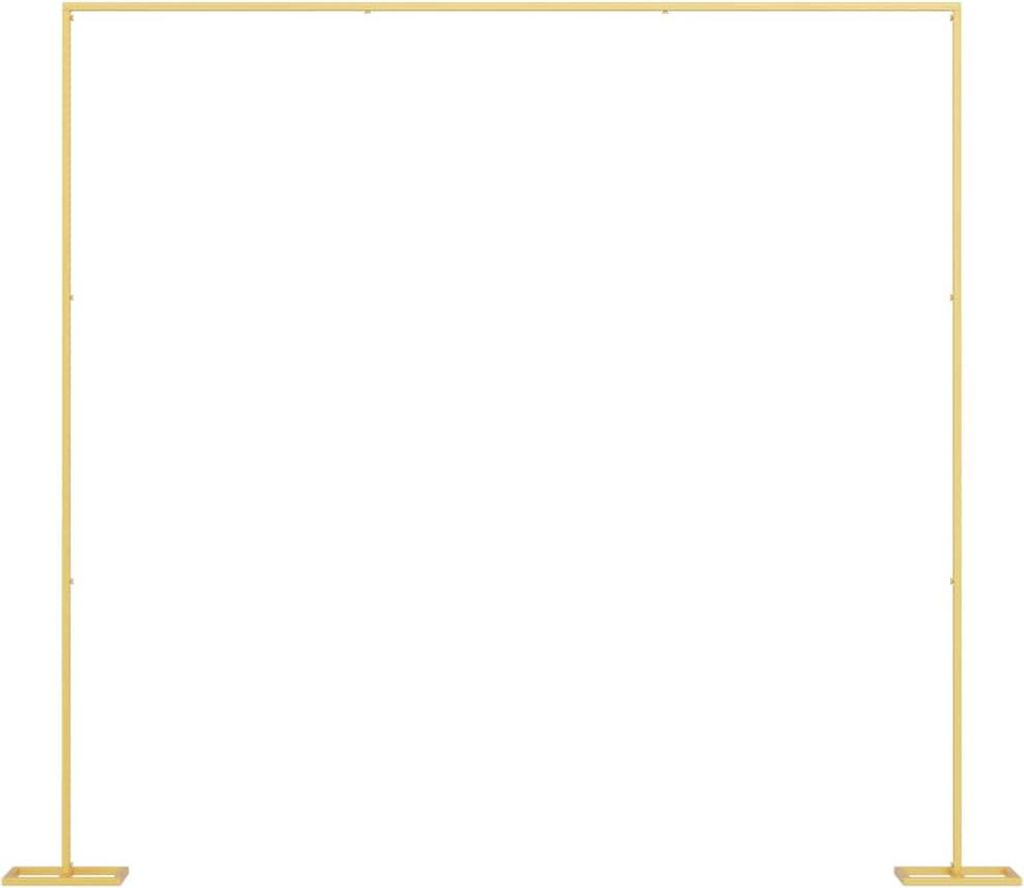 vidaXL Hochzeitsbogen Gold 338 x 35 x 300 cm Stahl Produktbild 