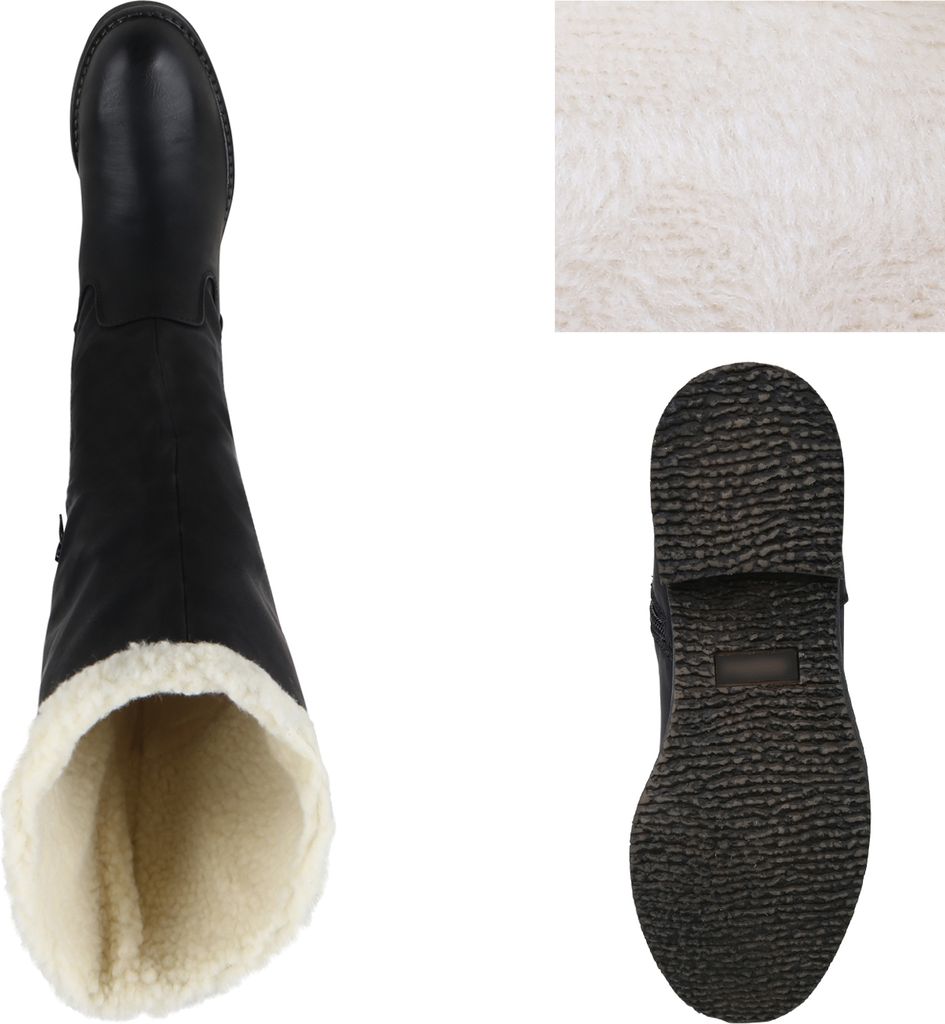 Mytrendshoe Damen Winterstiefel Warm Gefütterte Stiefel Produktbild 3