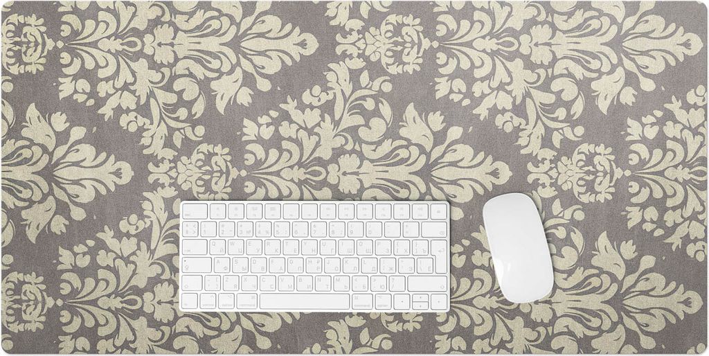 Klassisches Pflanzenmuster – Schreibtischunterlage – Rutschfeste Tischunterlage – Schreibtischmatte für Büro & Zuhause – Schreibunterlage...