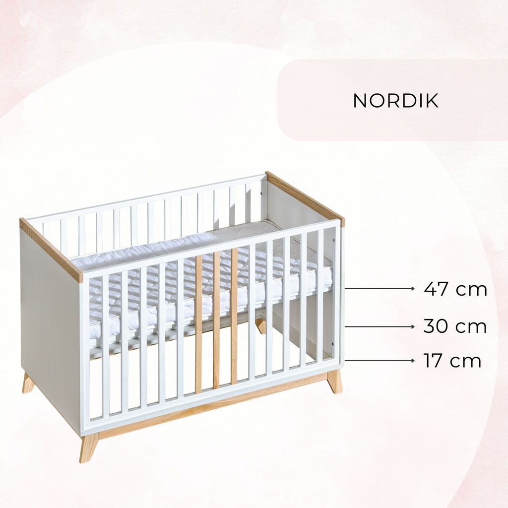 ATB MEBLE Babybett , Nordik KOLLEKTION , Beistellbett Baby Produktbild 4