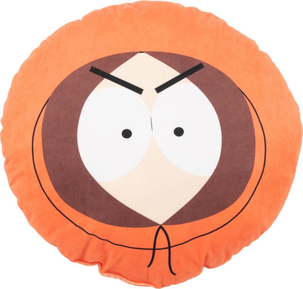 South Park Kissen - Kenny Plüsch Dekokissen Zierkissen Kopfkissen Sitzkissen Orange 37 x 33 cm