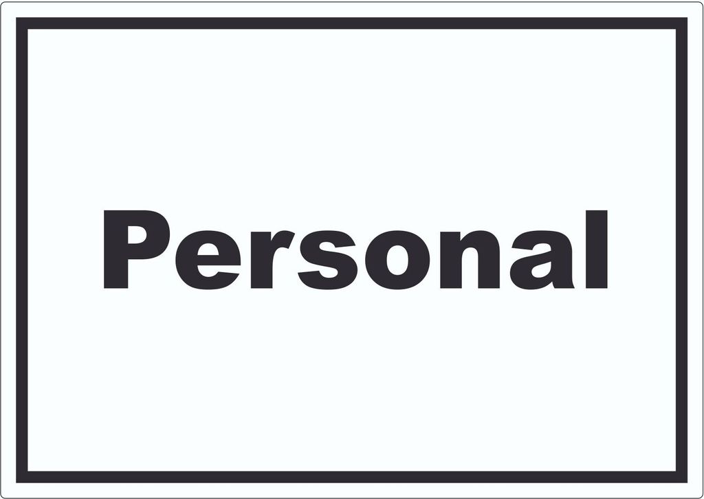 Personal Aufkleber mit Text waagerecht A6 (105x148mm)