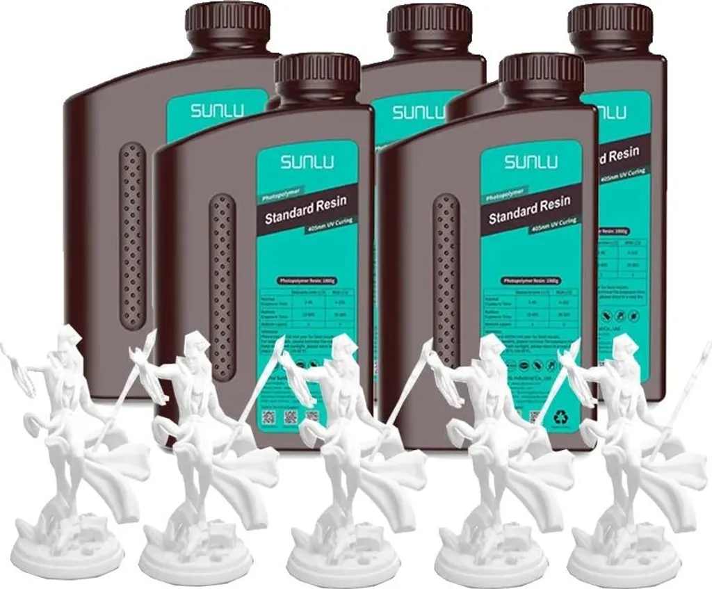 Résine 3D lavable à l'eau blanc standard type ABS haute précision 1kg