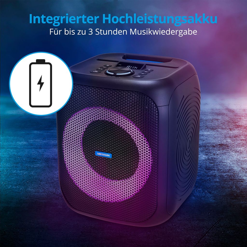 MEDION S61991 Partylautsprecher mit Bluetooth Produktbild 6