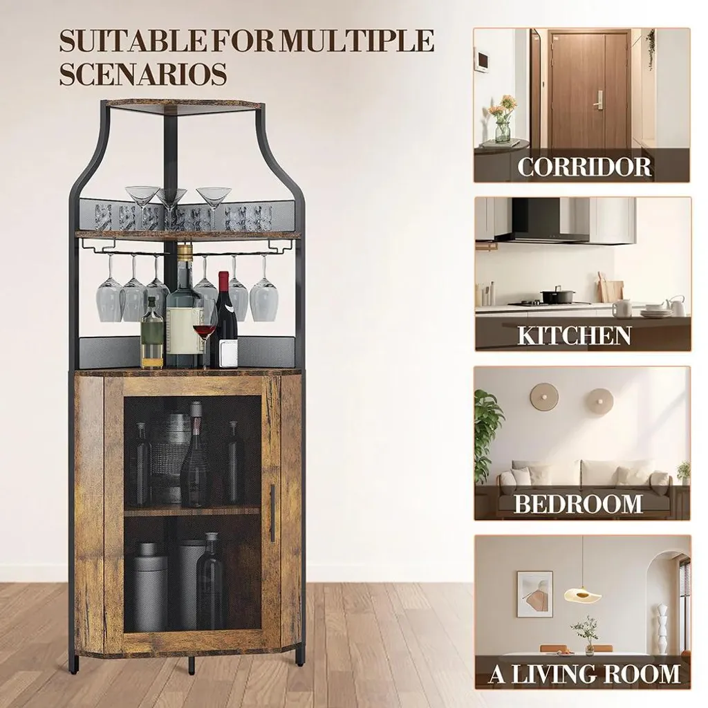 Rangement vin d'angle compact : finissez-en avec le désordre des verres - 5
