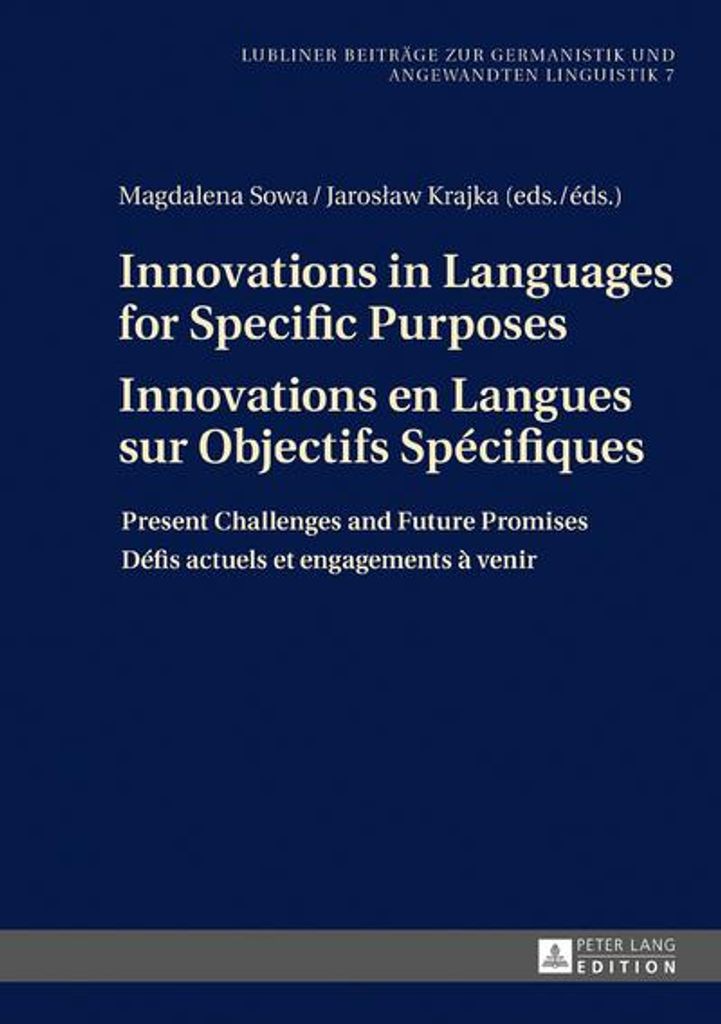 Innovations in Languages for Specific Purposes - Innovations en Langues sur Objectifs Spécifiques
