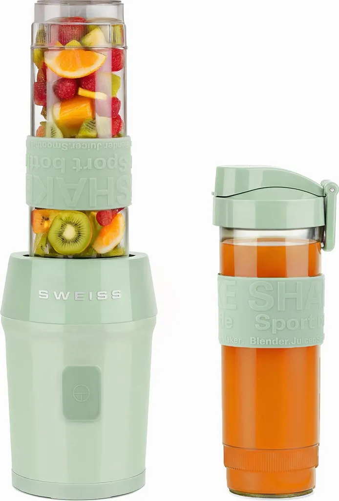 Mini-mixeur smoothie nomade avec gourdes de transport 570ml - 300W