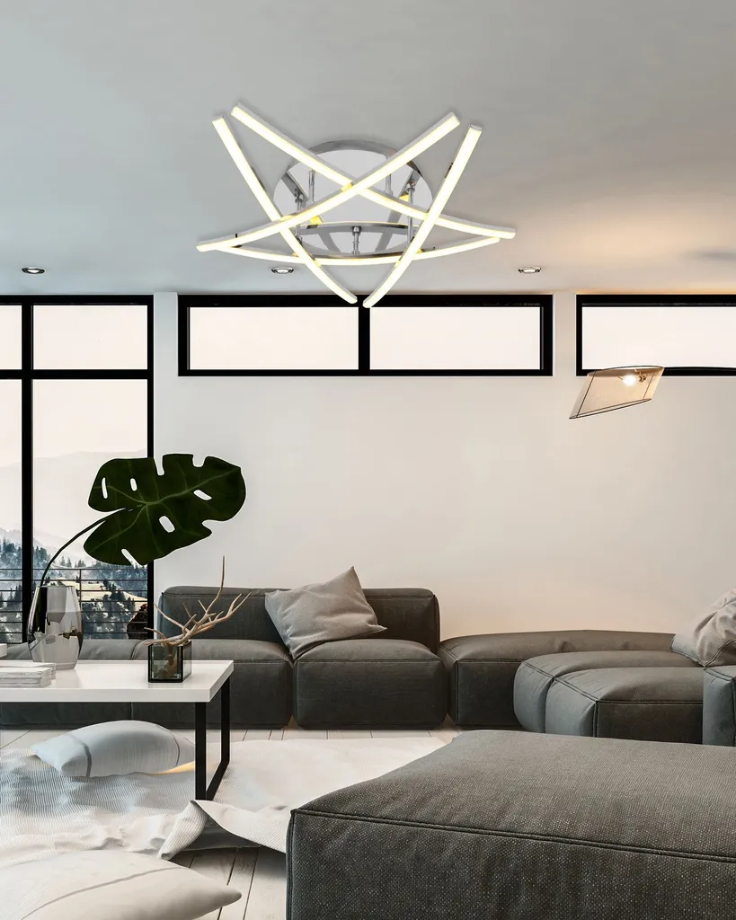 Lampe LED Chrome Toolight APP399-C - Éclairage Puissant à Finition Miroir - 3