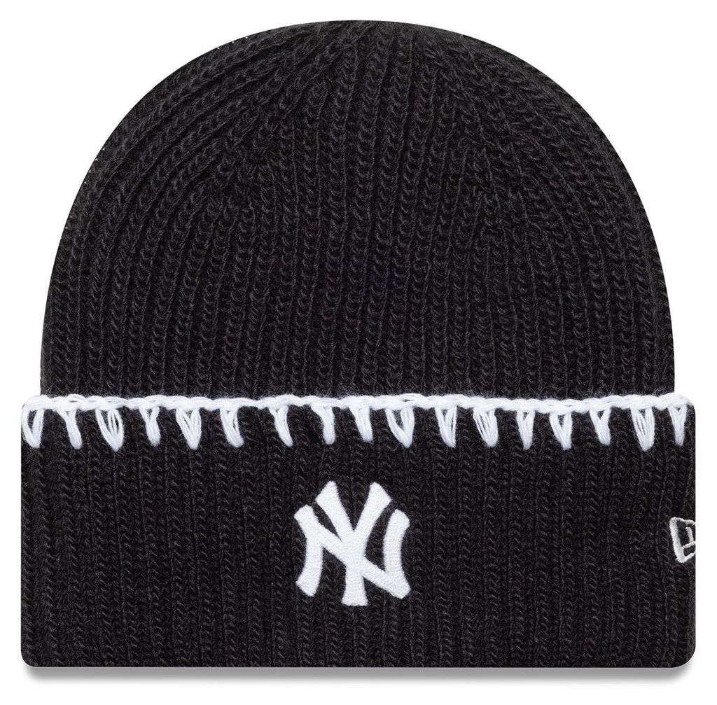 New Era Mlb Chunky Topstitch New York Yankees Cap nero nero Immagine del prodotto 