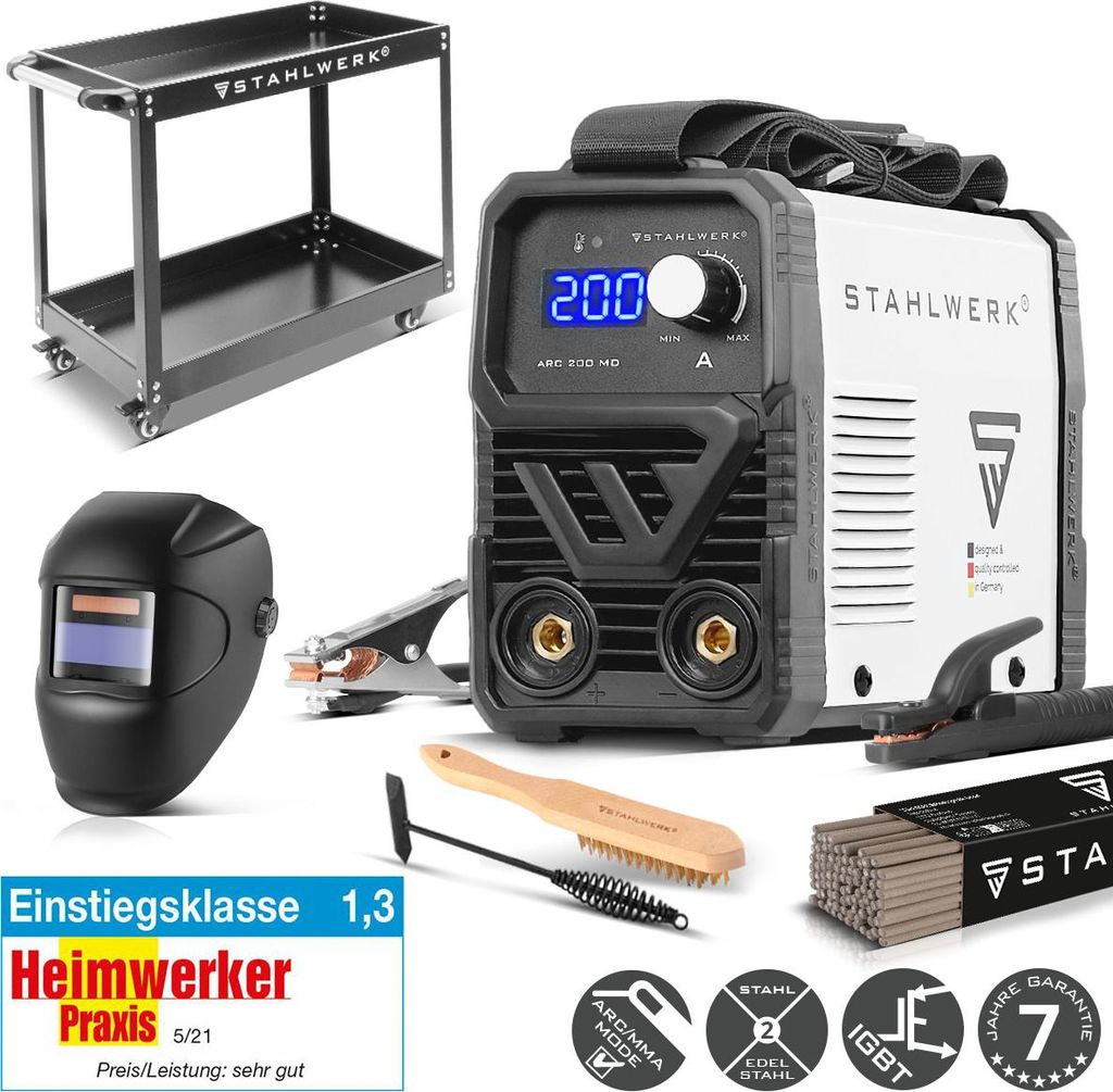 STAHLWERK Elektroden-Schweißgerät ARC 200 MD – Produktbild 
