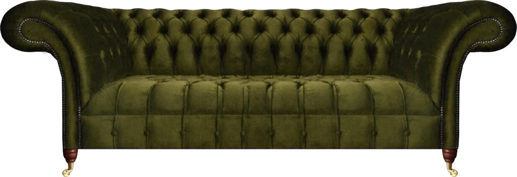 Sofa Zweisitzer Couch Luxus Grün Textil Einrichtung Modern Sofas Neu