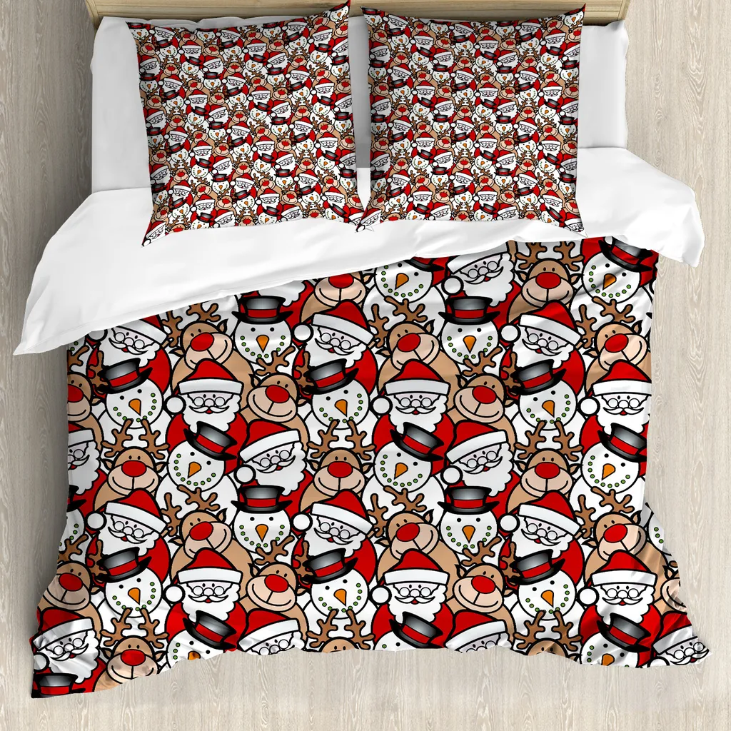 Copripiumino Natalizio ABAKUHAUS 155x220: Antiacaro per Bambini