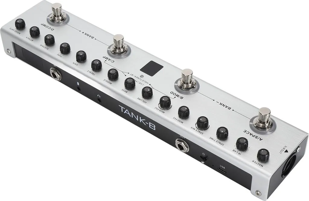 Pédale de guitare basse numérique multi-effets 36 tons et 8 slots IR
